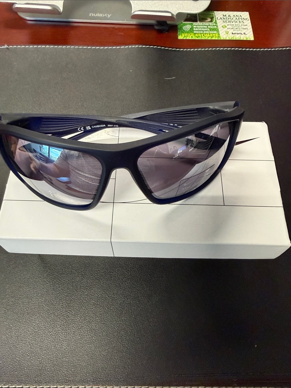 Nike Legend N Sunglasses Matte Navy/Black Max Optics - NWT